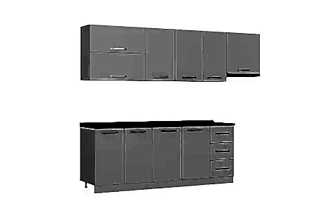 MİNAR ROSE 270 CM MUTFAK DOLABI BEYAZ 270-B7