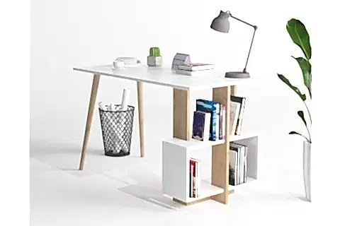 LAGOMOOD SİDE ÇALIŞMA MASASI, BEYAZ SAFİR MEŞE