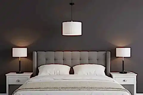 AYBEN ABAJUR AVİZE SETİ, BEYAZ SİYAH