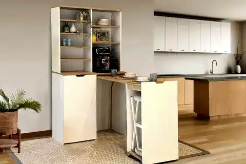 FOLDA KATLANABILIR MASALI KAHVE KÖSESİ, KARİNA SEDEF 90 CM