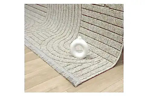 LARA İSKANDİNAV MAKİNE HALISI, GRİ, DS623, 80X150