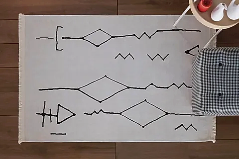 MARKAEV BEJ DÖRTGEN İSKANDİNAV KİLİM 006 80X150