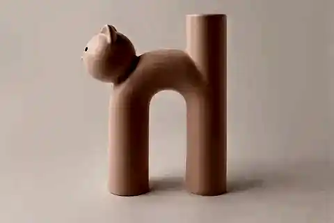 İSKANDİNAV KEDİ VAZO, PEMBE