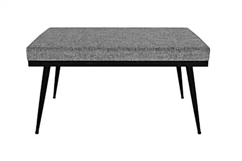 MİA PUF METAL AYAK, GRİ