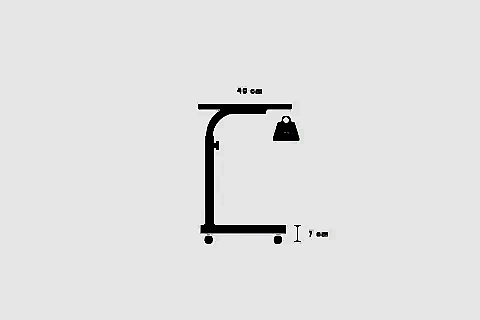 YÜKSEKLİK AYARLI LAPTOP SEHPASI, ATLANTİK ÇAM, 60X40