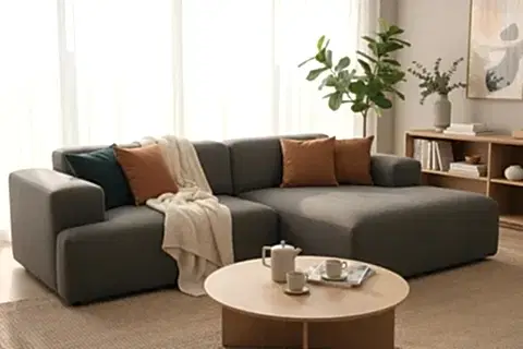 ELSA KETEN MİNİ KÖŞE KOLTUK, SAĞ KÖŞE, ANTRASİT