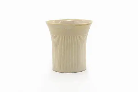 FLUTED STONEWARE BARDAK, KOTON KREM