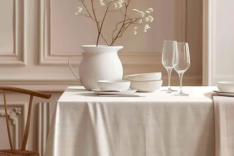 KIŞ MASALI PAMUK MASA ÖRTÜSÜ, 100X100 CM