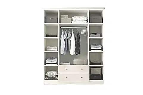 SİDE GARDIROP, BEYAZ, 4 KAPAKLI