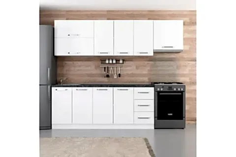 MİNAR MİREL 260 CM MUTFAK DOLABI BEYAZ 260-B4