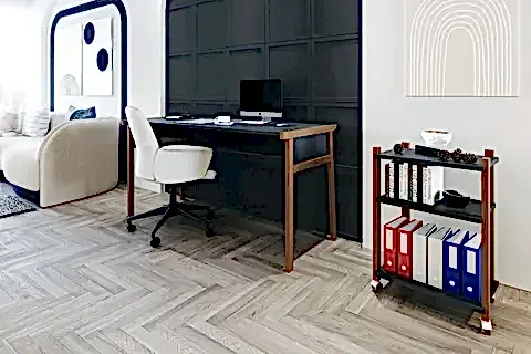 ZENİTH ÇALIŞMA MASASI KİTAPLIK TAKIM, ANTRASİT, 150 CM