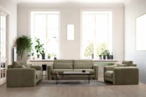 LİLLY FİTİLLİ KADİFE KOLTUK TAKIMI, YEŞİL