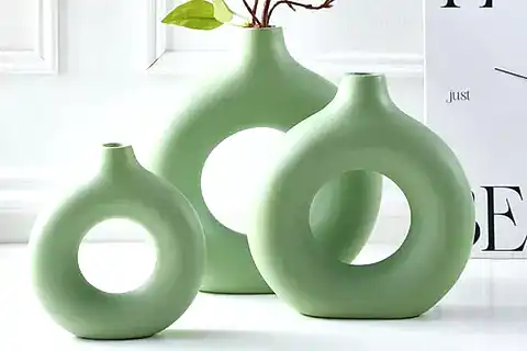 HALKA VAZO ÜÇLÜ SET, YEŞİL