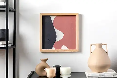 CİAN İKİLİ TRAVERTEN DOKULU TABLO, 40X40