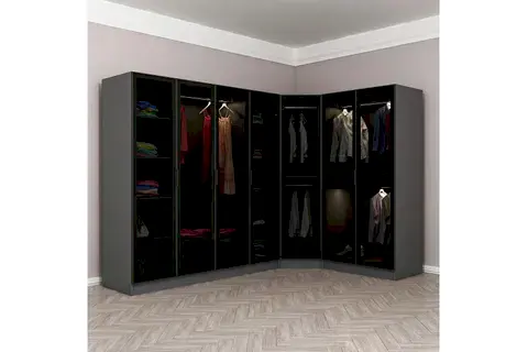 MİNAR KALE GARDIROP, 7 KAPAKLI, FÜME