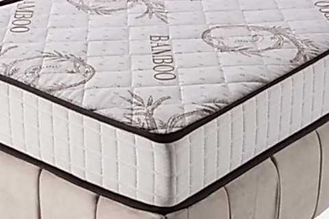 MUBAH EKSTRA BAMBOO YAYLI TEK KİŞİLİK YATAK, 90X190