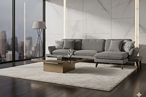 COSY KÖŞE KOLTUK, AHŞAP AYAK, SOL KÖŞE, KÜL GRİ