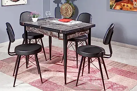 KARTAL MASA TAKIMI, SİYAH 100X65