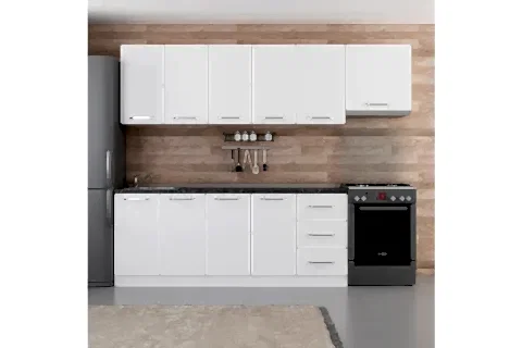 MİNAR ASSOS 265 CM MUTFAK DOLABI BEYAZ 265-B4