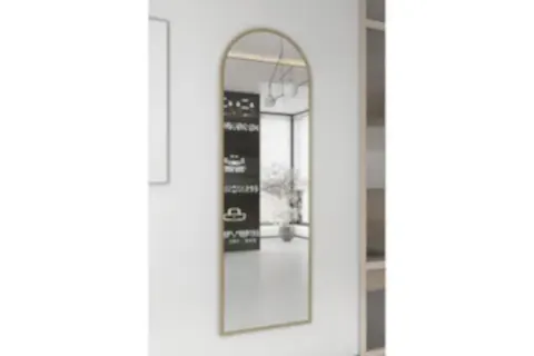 METAL ÇERÇEVELİ AYAKSIZ BOY AYNASI, GOLD, 150X60