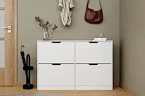 MİDOSER DURU AYAKKABILIK, BEYAZ, 4 KAPAKLI MODERN