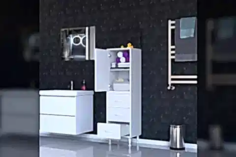 İLKİM ALT MODÜL ÇEKMECE ÜST MODÜL KAPAK BANYO DOLABI 35 CM