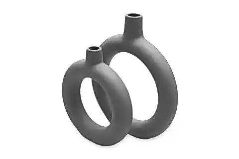 SİMİT VAZO SETİ, GRİ