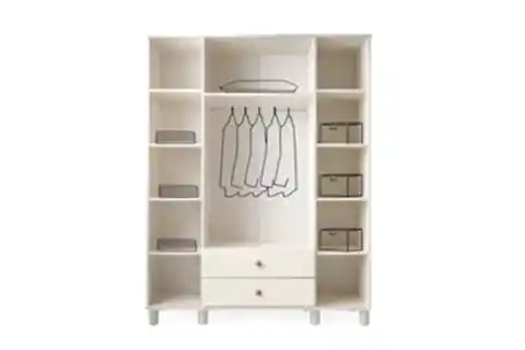 ADA GARDIROP, BEYAZ, 4 KAPAKLI