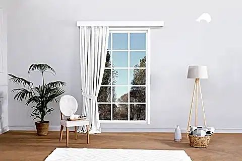 MASSARELLİ FON PERDE BEYAZ PİLESİZ 150X260