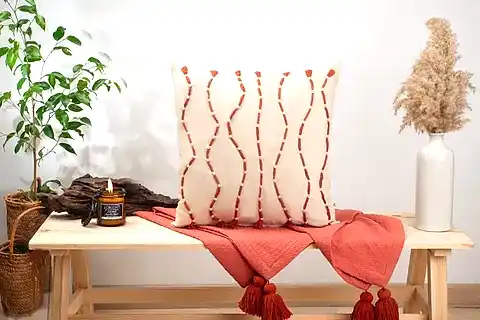 DFN HOME WAVE İKİLİ KIRLENT SETİ, KAHVERENGİ