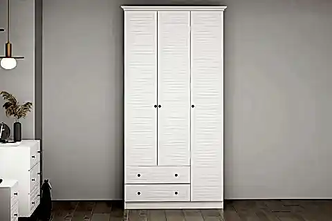 LİVO GARDIROP, BEYAZ, 3 KAPAKLI