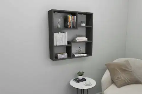 MYRA09 MODERN MUTFAK RAFI, ANTRASİT, 5 BÖLMELİ