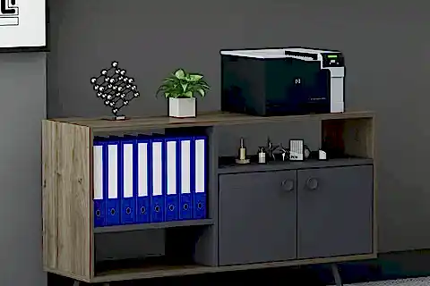 LAGOMOOD İRONY MAXİ OFİS TAKIMI, ANTRASİT CEVİZ