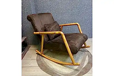 MİNİTO SALLANAN SANDALYE, KAHVE, NATUREL AHŞAP