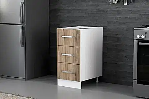 MİNAR MUTFAK DOLABI ALT MODÜL, BEYAZ DORE, 40 CM