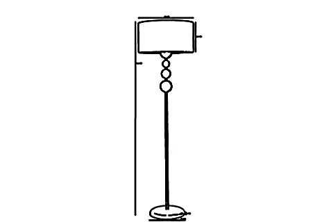 HAYAL SİYAH LAMBADER, SİLİNDİR PETEK ABAJURLU