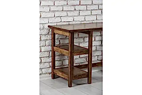 WOODFACE CİTY ÇALIŞMA MASASI, DOĞAL AHŞAP, CEVİZ