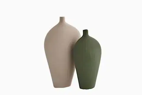 LARİN VAZO SETİ, KREM HAKİ YEŞİL