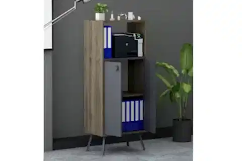 LAGOMOOD RASHA OFİS DOLABI, ANTRASİT CEVİZ
