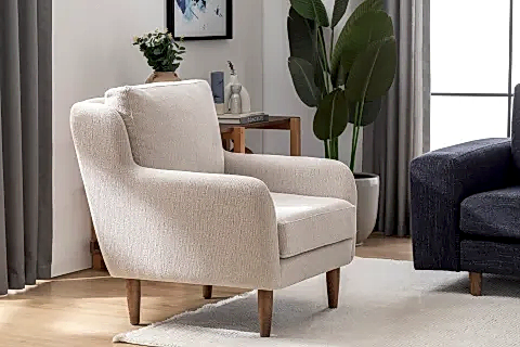 MERLİN BERJER, CEVİZ, ŞÖNİL, BEJ