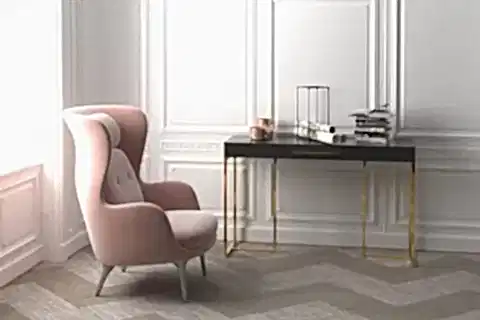 DEFNE DRESUAR, PİRİNÇ AYAK SİYAH LAKE TABLA