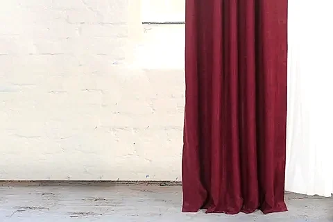 MASSARELLİ FON PERDE BORDO PİLESİZ 60X260