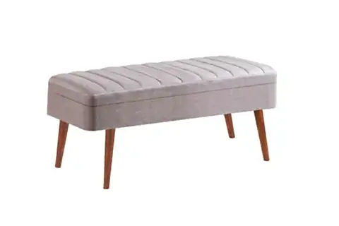 VİNA KUMAŞLI SANDIKLI BENCH, CEVİZ SOHO 0701