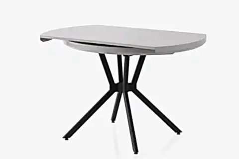TALİN MASA, ROLLS METAL SANDALYE, SİS GRİ, 120X70