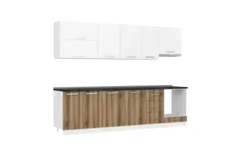 MİNAR ATLANTİS 285 CM MUTFAK DOLABI BEYAZ DORE 285-D5
