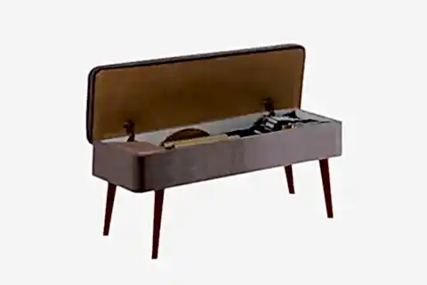 VİNA KUMAŞLI SANDIKLI BENCH, CEVİZ SOHO 0701