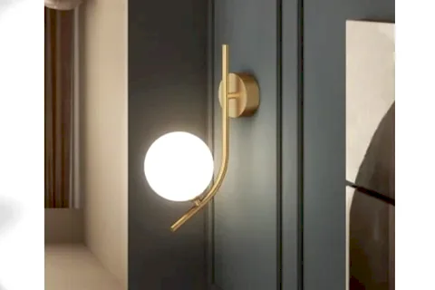 MODERN DUVAR APLİK, ESKİTME GOLD,