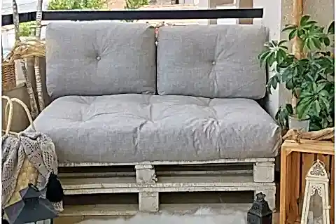 EVODEKO PALET YER MİNDERİ VE YASTIK SETİ