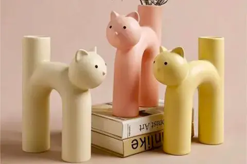 İSKANDİNAV KEDİ VAZO, ÜÇLÜ SET