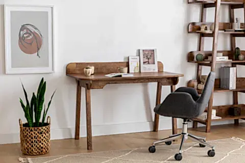 MOON PANELLİ ÇALIŞMA MASASI, CEVİZ